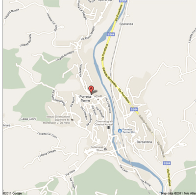 Google Map Porretta Terme