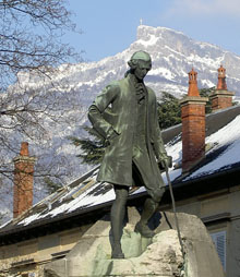 Statua di J-J Rousseau a Chambery